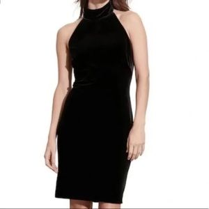 Ralph Lauren Black Velvet Backless Halter Dress - Size: 6